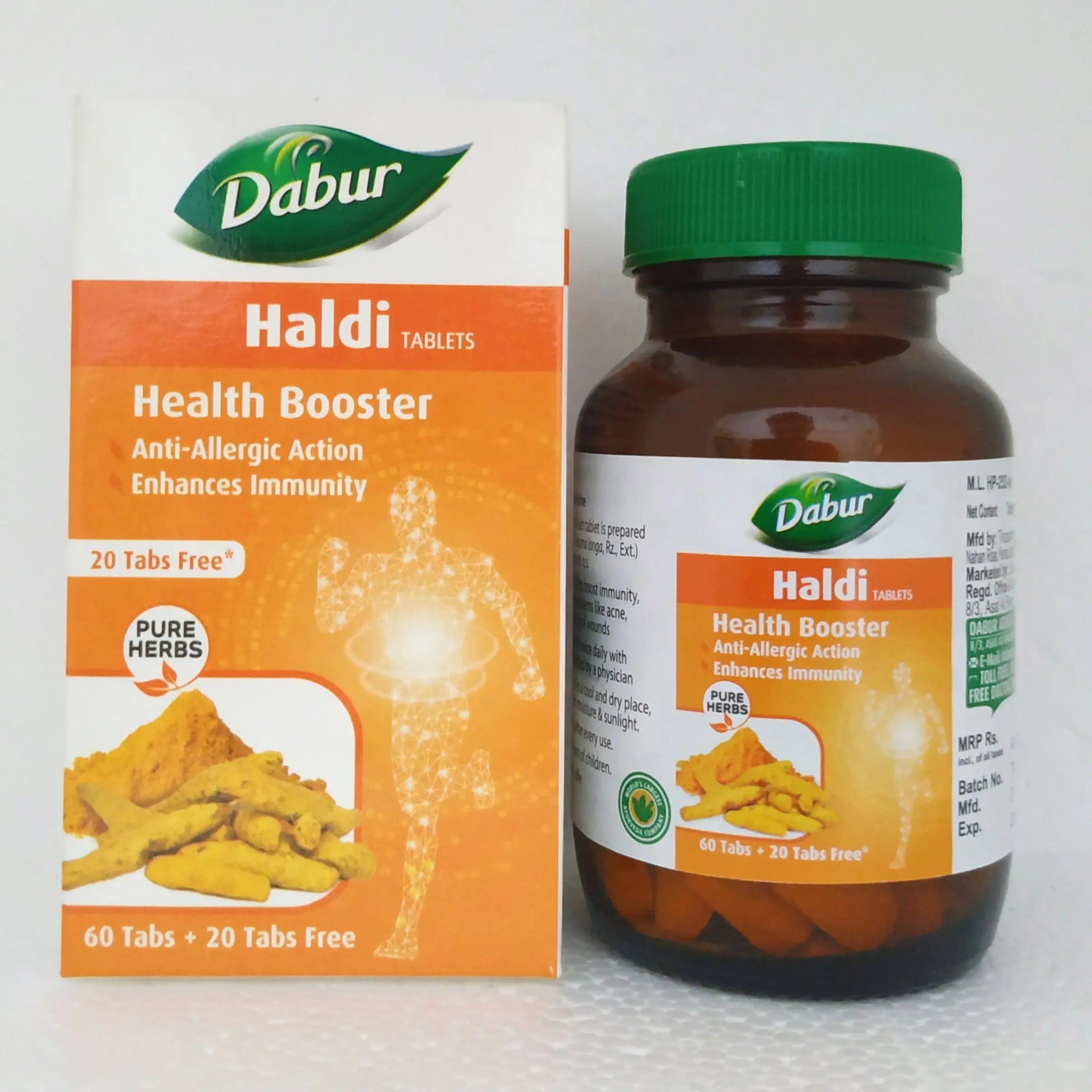 Dabur haldi tablets - 60tablets Dabur