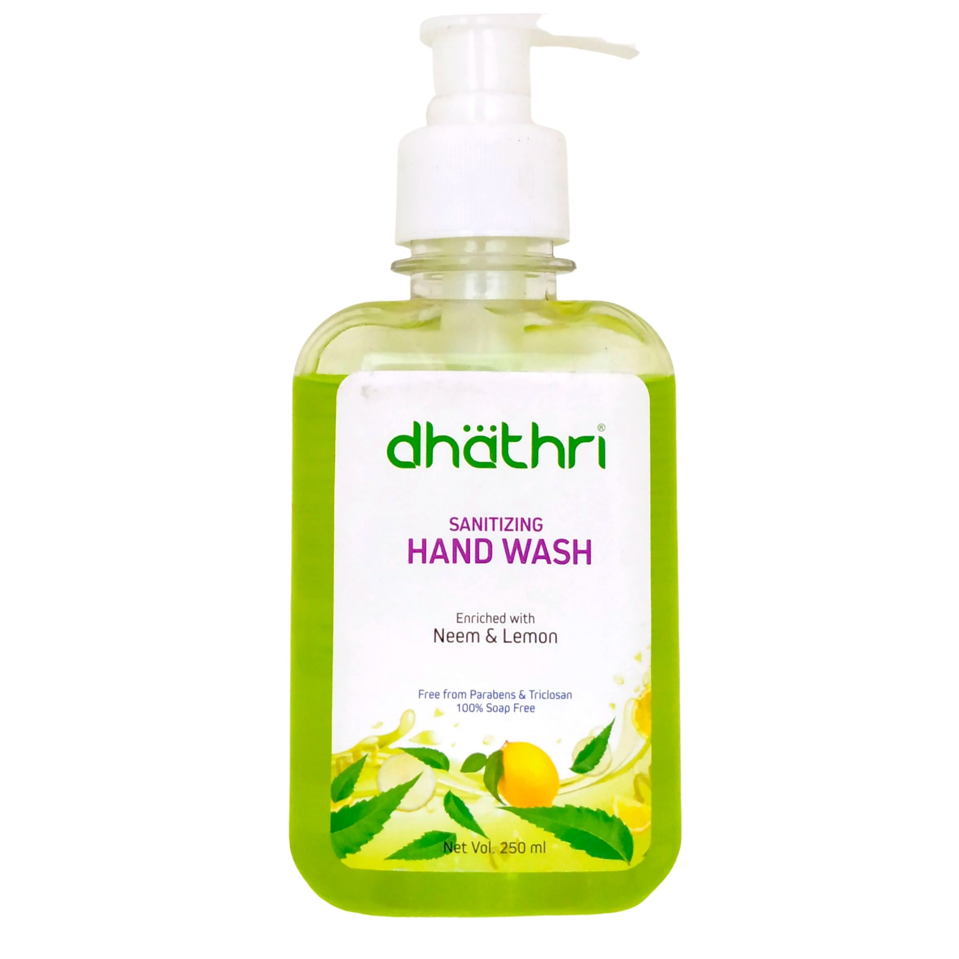 Dhathri Sanitizing Handwash Neem and Lemon - 250ml Dhathri