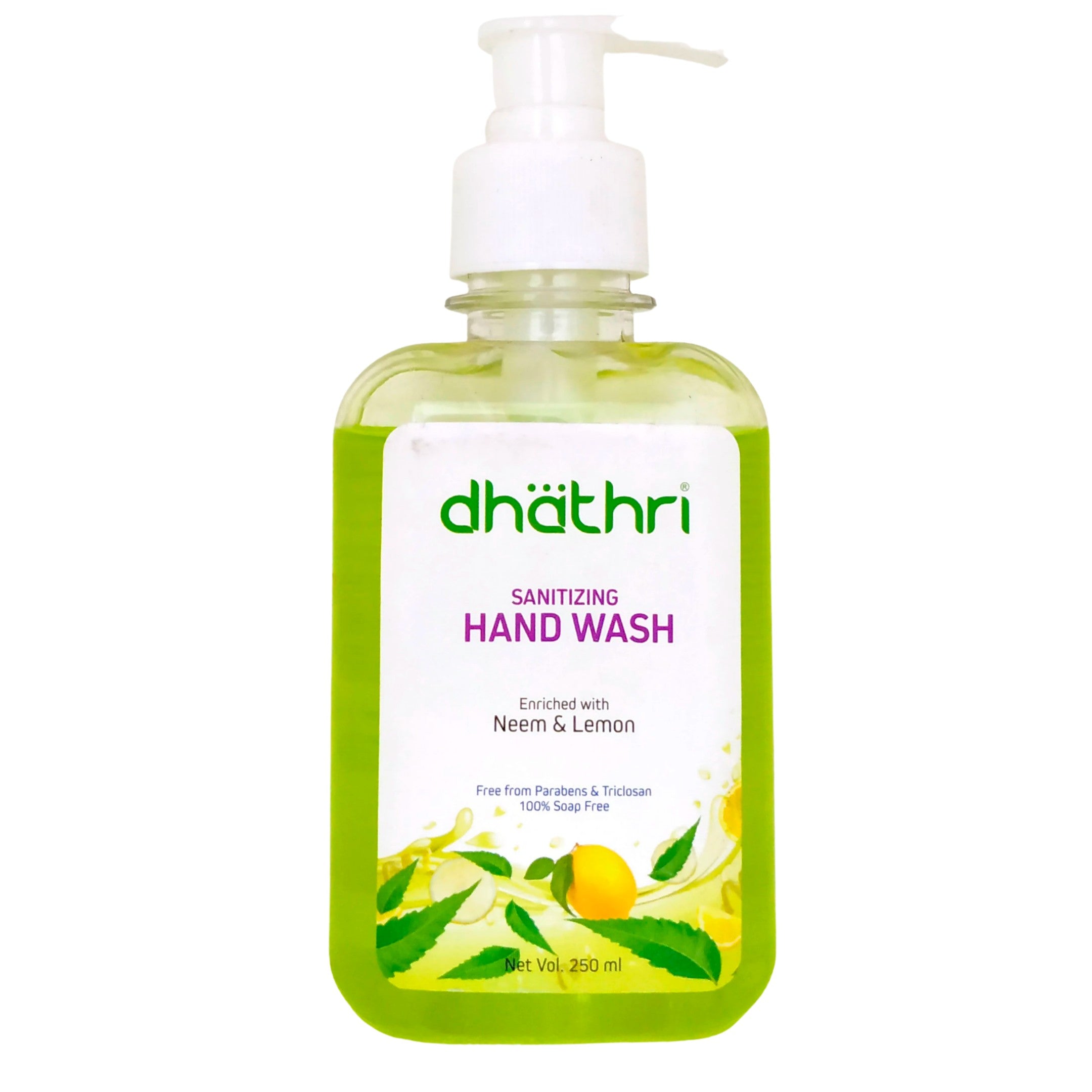 Dhathri Sanitizing Handwash Neem and Lemon - 250ml Dhathri