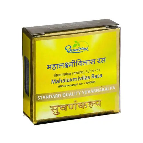 Dhootapapeshwar Mahalaxmivilas Rasa Standard Quality Suvarnakalpa Tablets Dhootapapeshwar