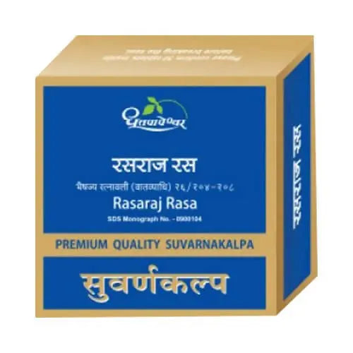 Dhootapapeshwar Rasaraj Rasa Premium Quality Suvarnakalpa Tablets