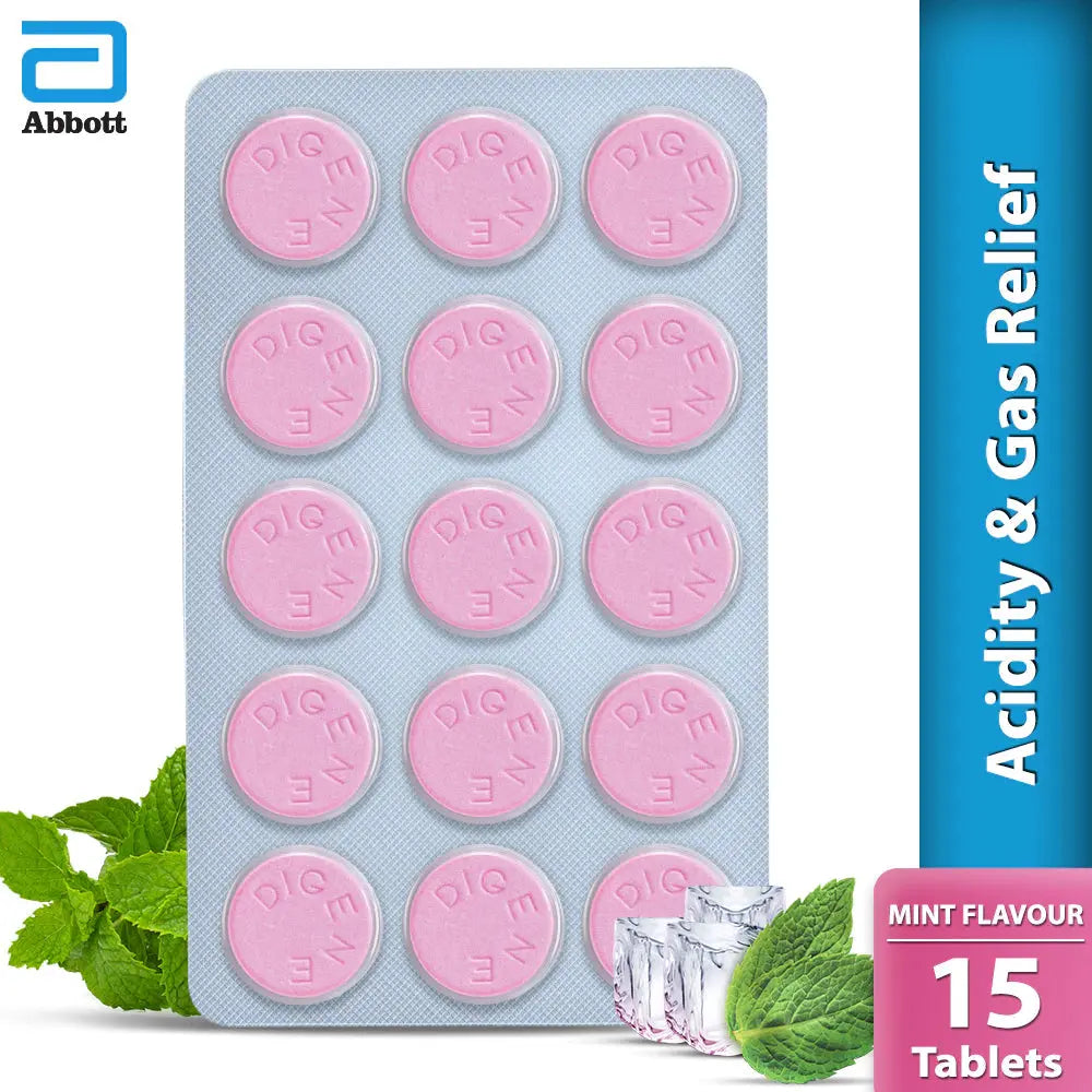 Digene Tablets Mint Flavour - 15 Tablets Abbott
