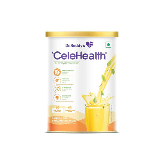 Dr. Reddys Celehealth Nutritional Drink - Saffron and Cardamon Flavour, 400g Dr.Reddy's