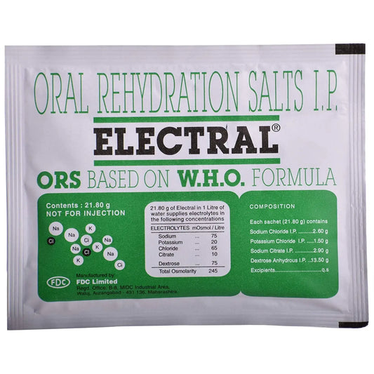 Electral - Oral Rehydration Salts Powder 21.80gm FDC Limited