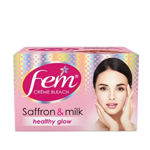 Fem Creme Bleach - Saffron and Milk - 24gm Dabur
