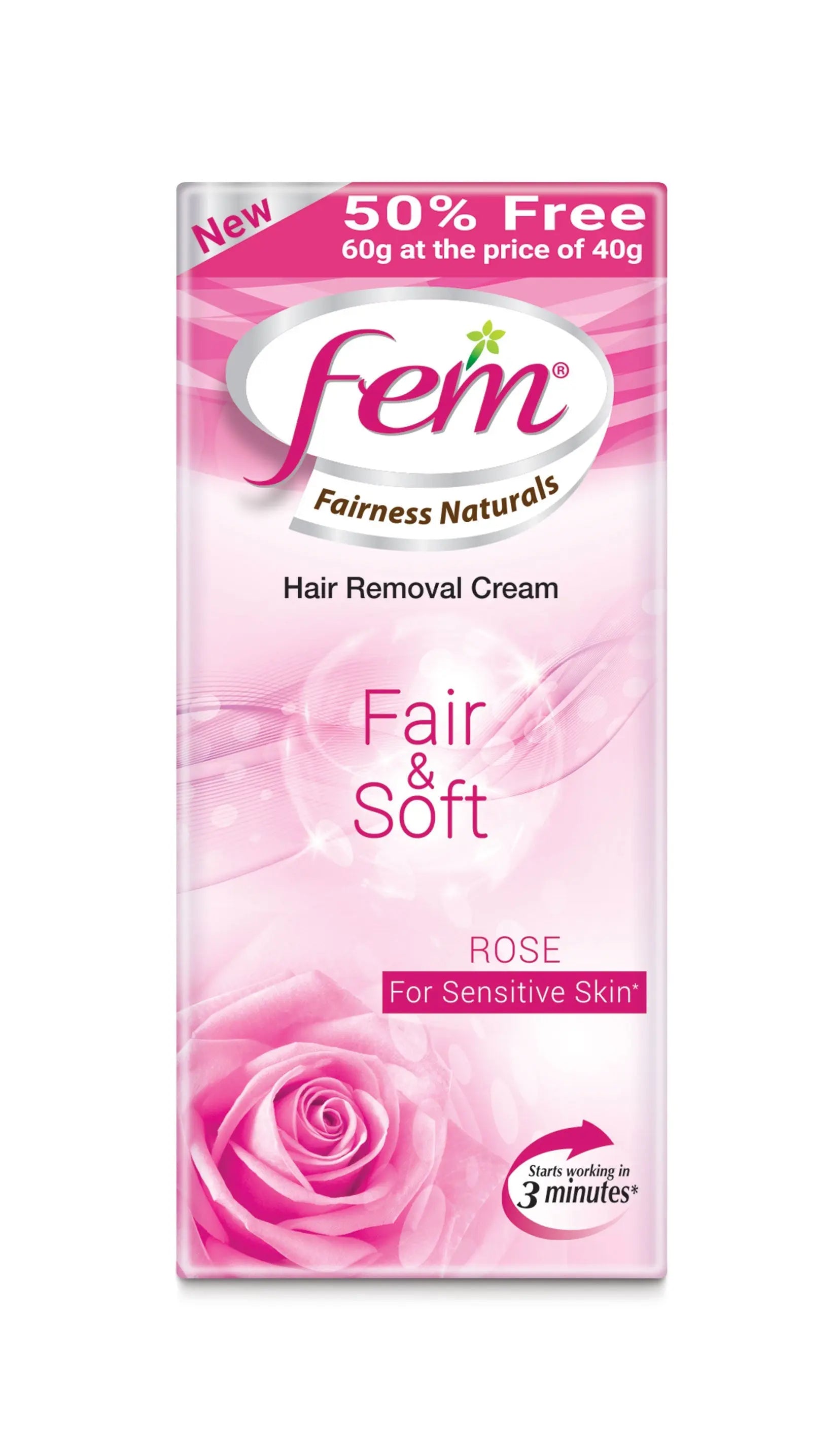 Fem Hair removal cream - Rose 40gm Dabur