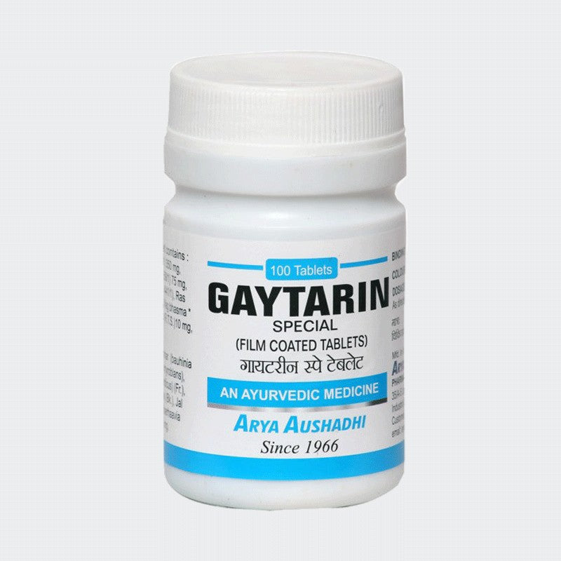Gaytarin Tablets - 100 Tablets Arya Aushadhi