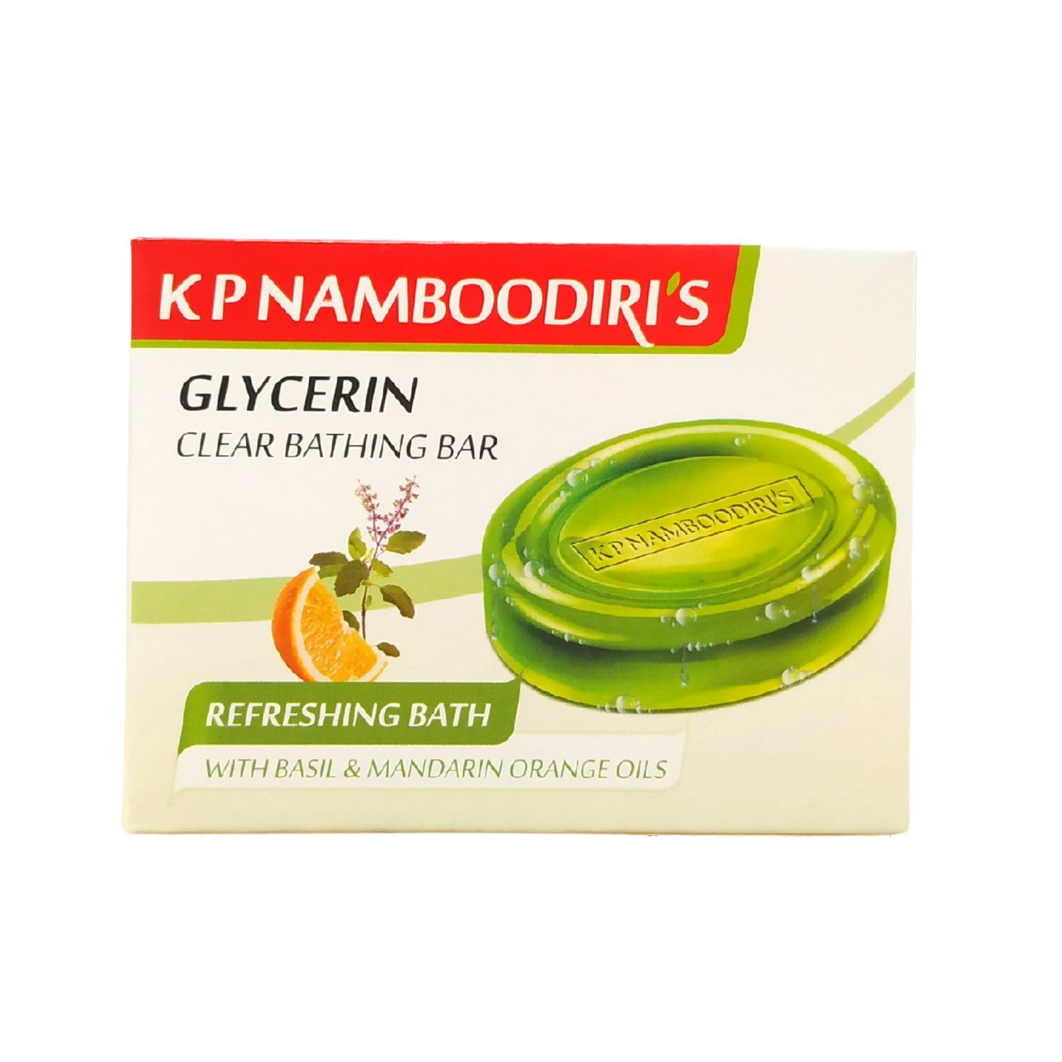 KP Namboodiri's natural green glycerin soap 75g KP Namboodiri