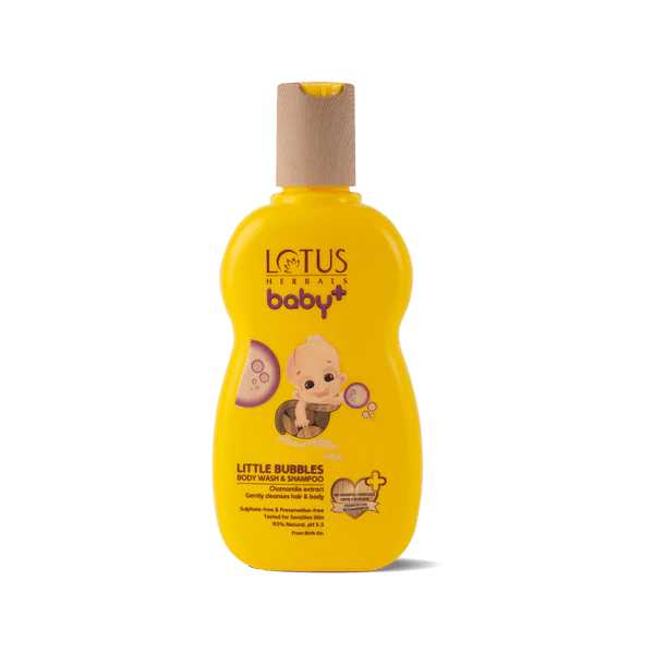Lotus Herbals  Baby Little Bubbles Body Wash & Shampoo 200ml Lotus
