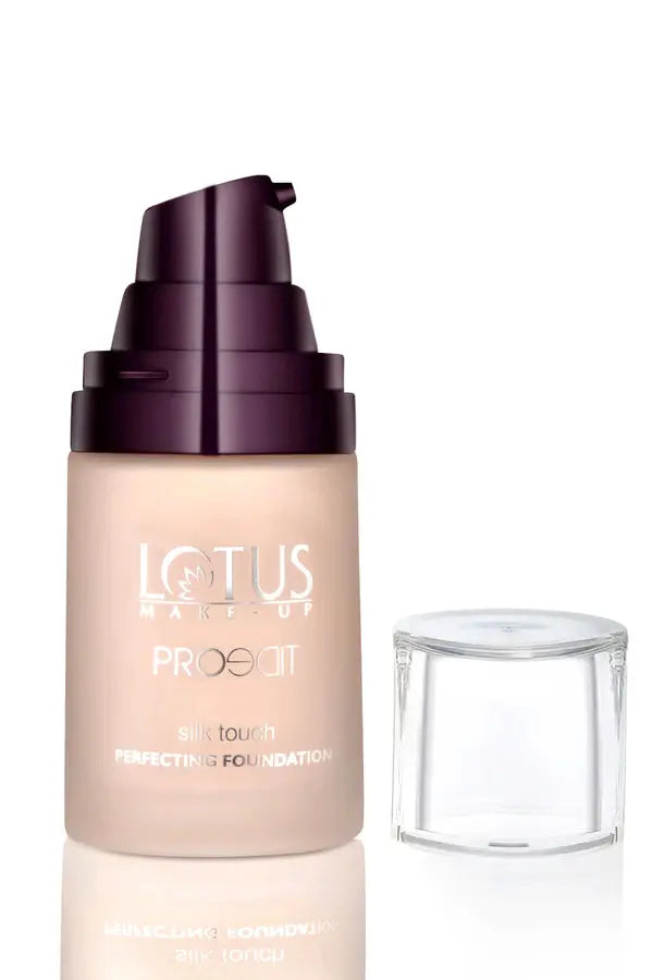 Lotus Herbals Make Up Proedit Silk Touch Perfecting Foundation - Porcelain 30ml Lotus
