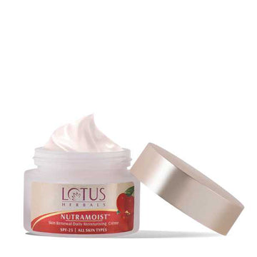 Lotus Herbals Nutramoist Skin Renewal Daily Moisturising Cream SPF-25 - 50 gm Lotus