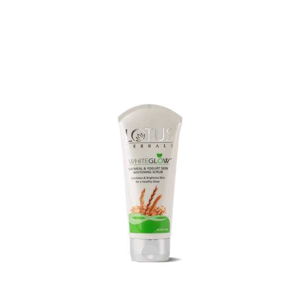 Lotus Herbals whiteglow Skin Brightening Oatmeal & Yogurt Scrub 100g Lotus