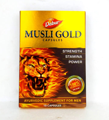 Musli Gold Capsules - 10Capsules Dabur