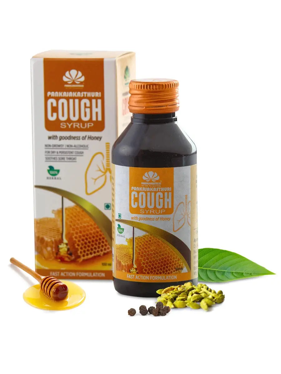 Pankajakasthuri Honey Cough Syrup 100ml Pankajakasthuri