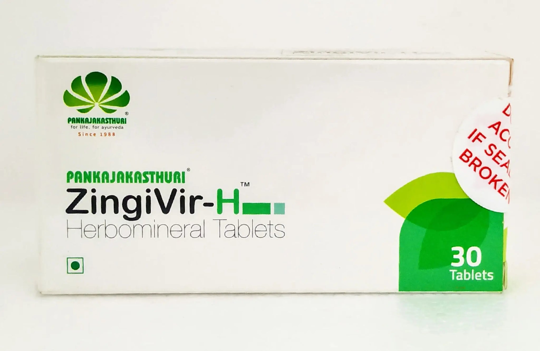 Pankajakasthuri Zingvir-H Tablets - 30Tablets Pankajakasthuri