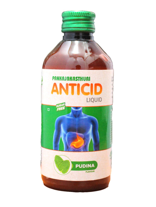 Pankajakasthuri anticid syrup 200ml - Pudina flavour
