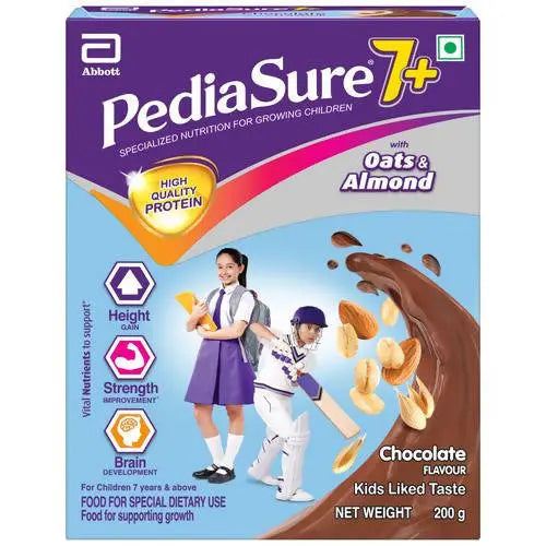 Pediasure 7 Plus Oats & Almond Nutrition Drink Powder Chocolate Flavour Pediasure