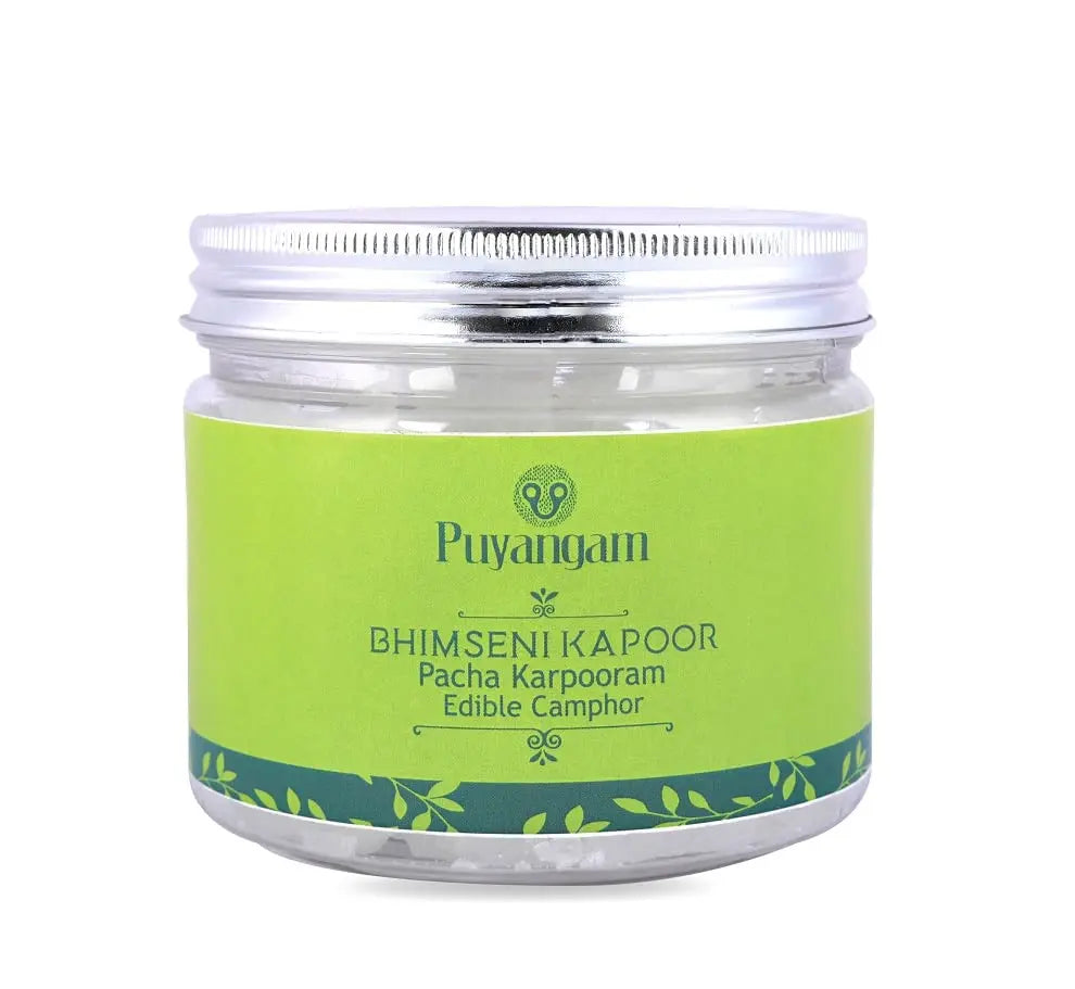 Puyangam Pacha Karpooram / Edible Camphor 75gm Puyangam