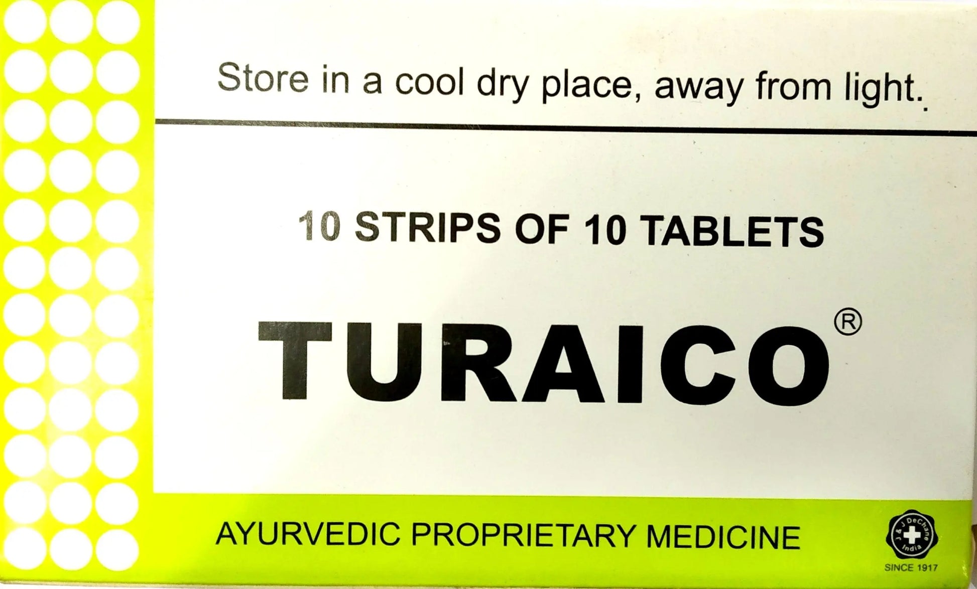 Turaico Tablets 10Tablets JJ Dechane