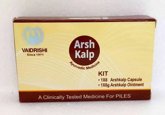 Vaidrishi Arshkalp 6Capsules and 6gm Ointment