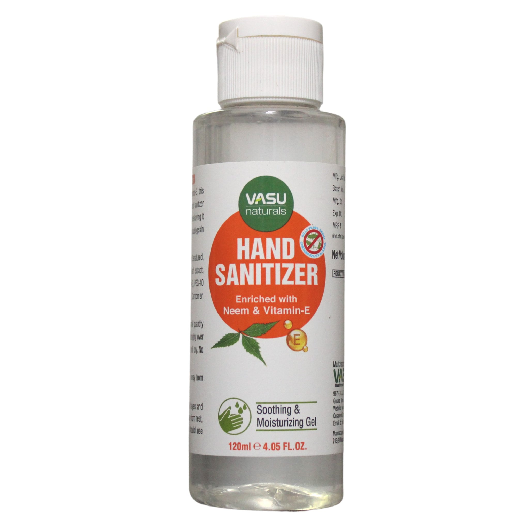 Vasu Hand Sanitizer 120ml Vasu herbals