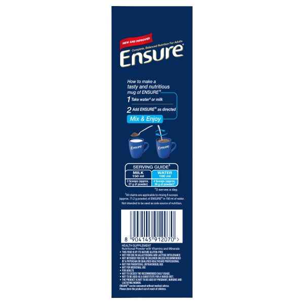 Ensure Nutritional Powder Chocolate Flavour 400gm - Refill Pack