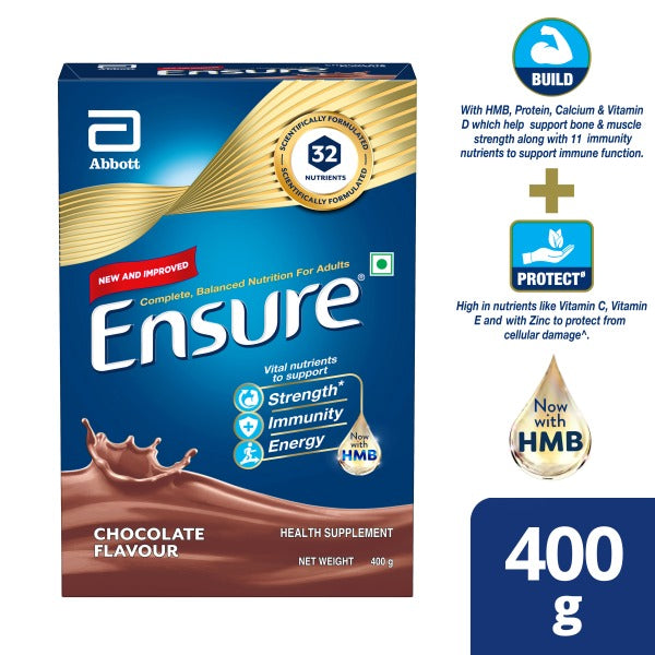 Ensure Nutritional Powder Chocolate Flavour 400gm - Refill Pack