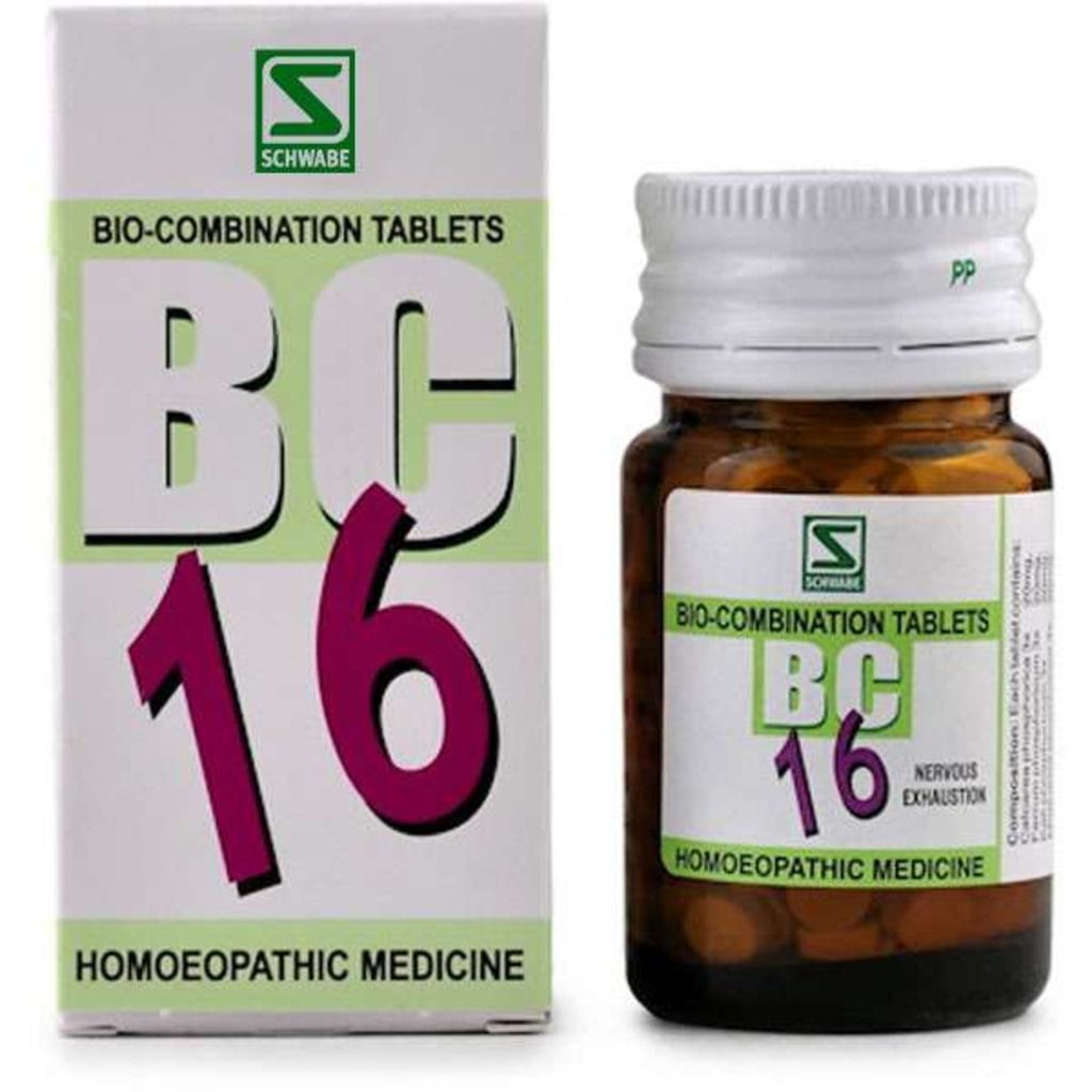 Willmar Schwabe Bio Combination 16 - Nervous Exhaustion Dr Willmar Schwabe Homeo