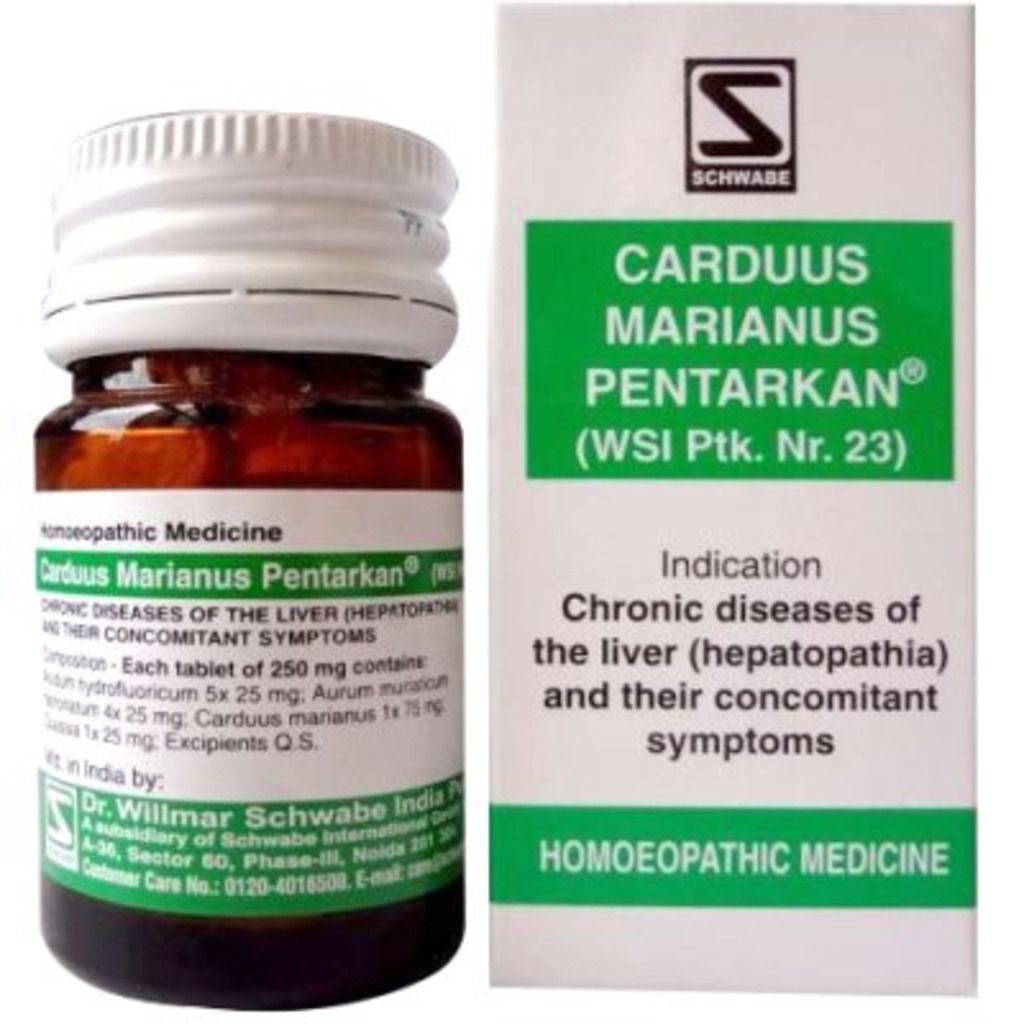 Willmar Schwabe Carduus Marianus Pentarkan Dr Willmar Schwabe Homeo