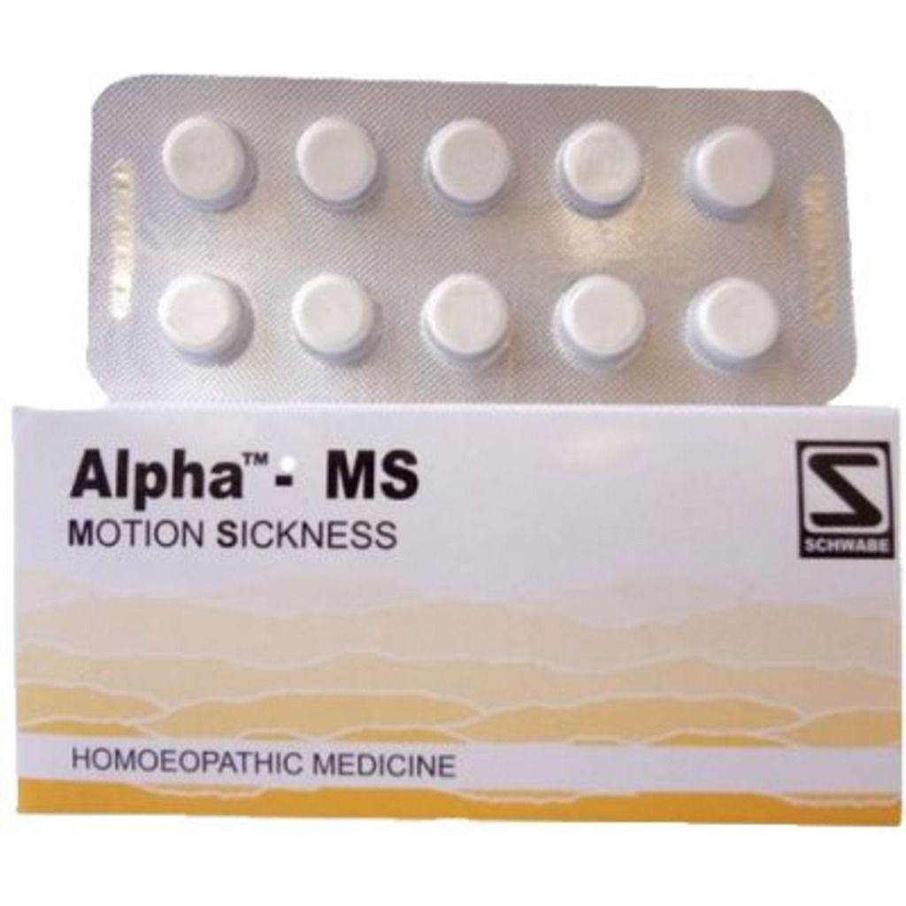 Willmar Schwabe Alpha MS (Motion Sickness) Dr Willmar Schwabe Homeo