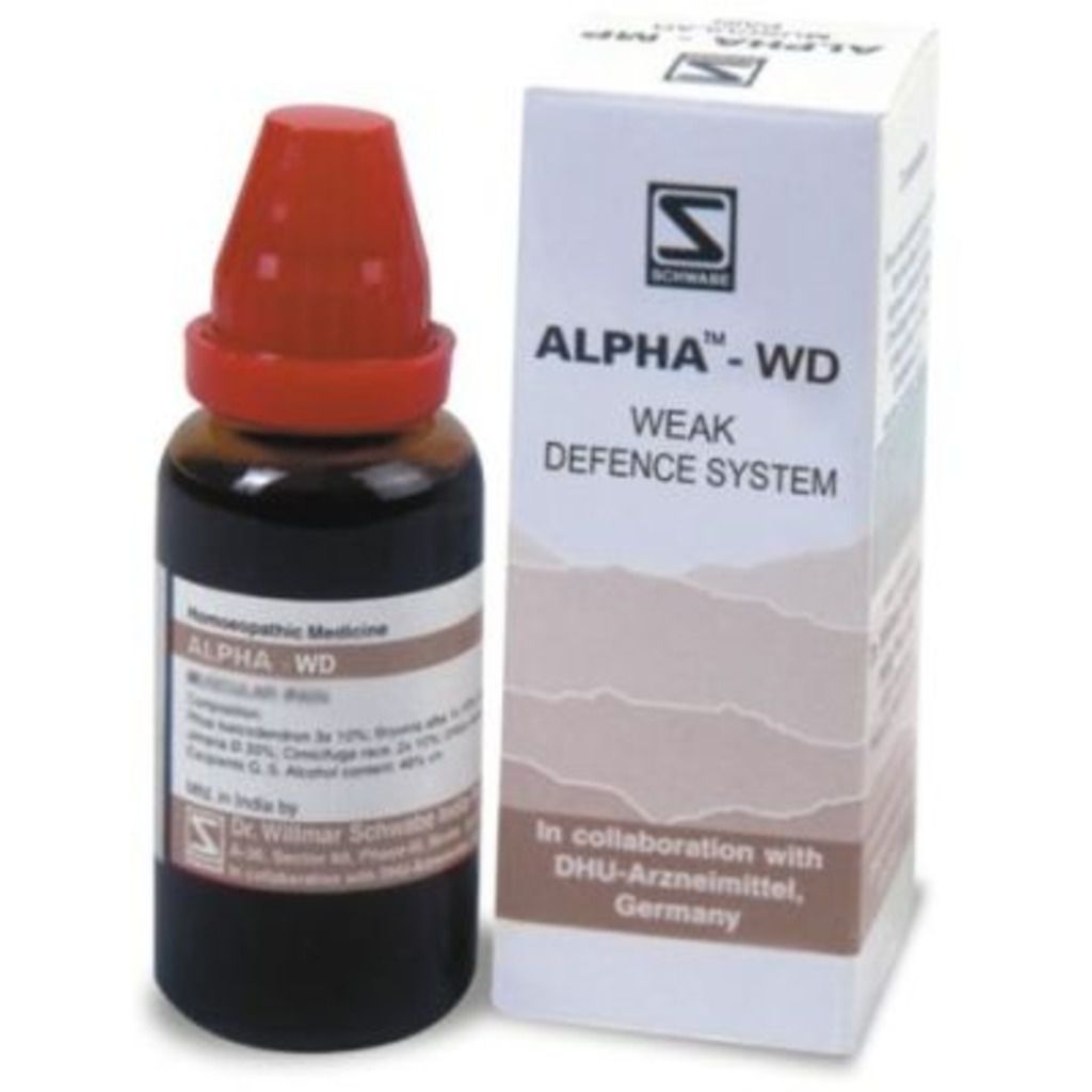 Willmar Schwabe Alpha WD (Weak Defence System) Dr Willmar Schwabe Homeo